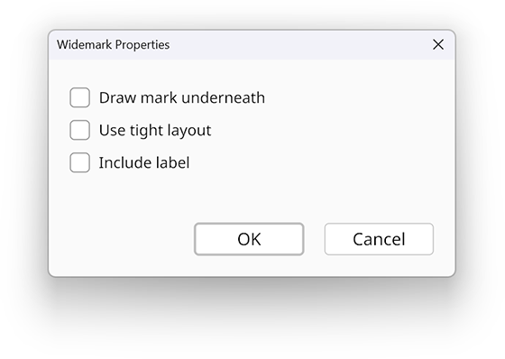 Widemark properties dialog in the Radical Pie equation editor